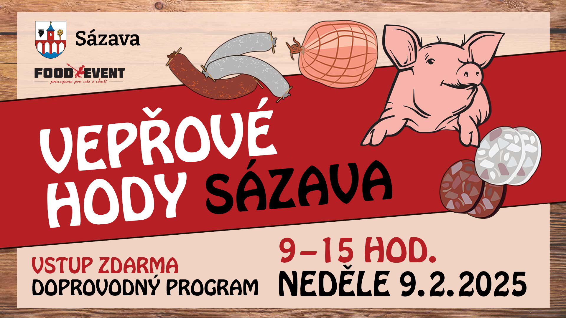 VEPŘOVÉ HODY na Sázavě!