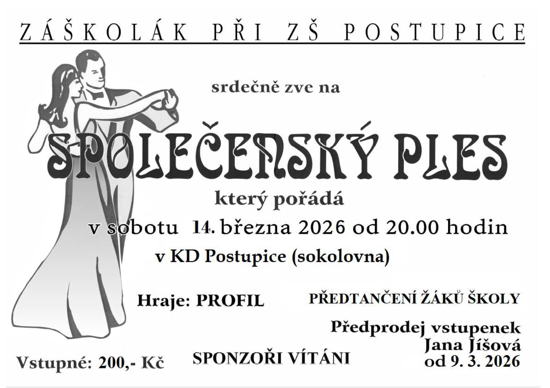 Společenský ples 2026