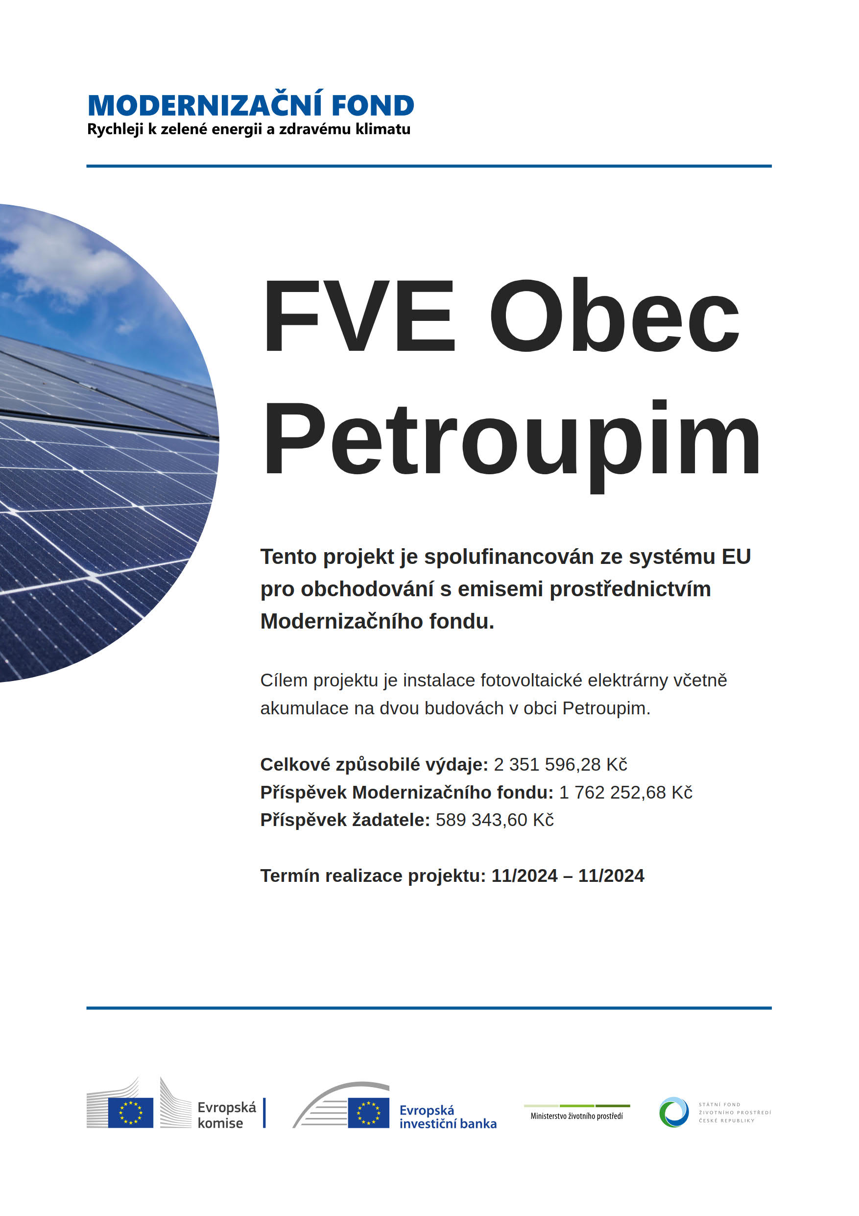 FVE Obec Petroupim